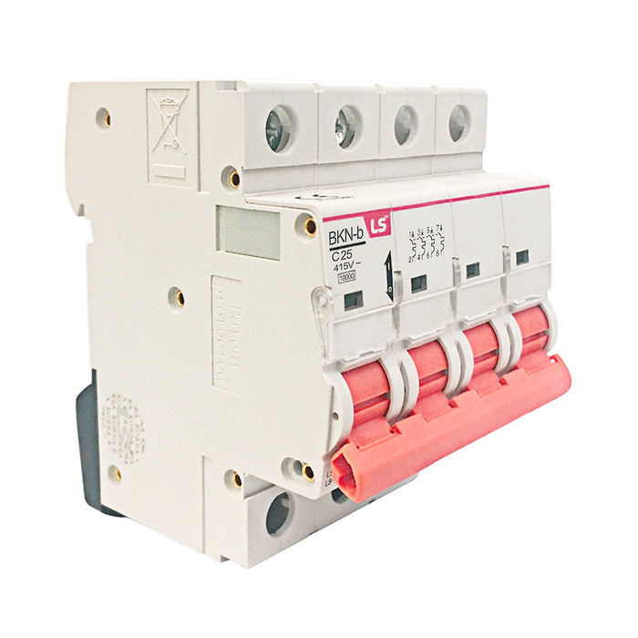 Cầu dao tự động loại tép MCB LS, tải danh định từ 6A ~  125A, dòng cắt 10kA. Tiêu chuẩn quốc tế