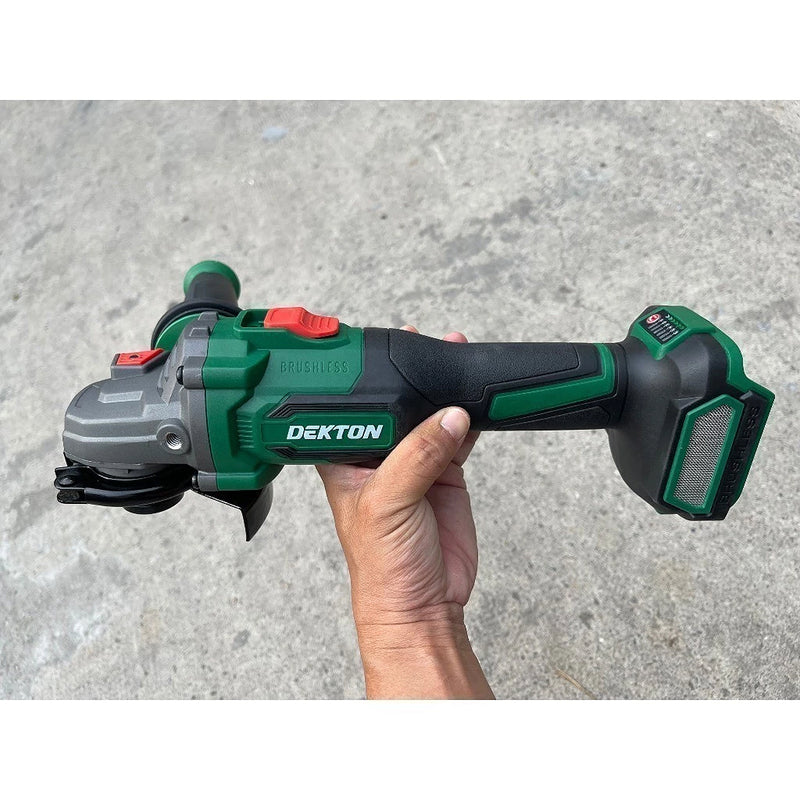 Máy mài góc Dekton M21-AG100PROMAX dùng pin 21V, đường kính lưỡi 100mm