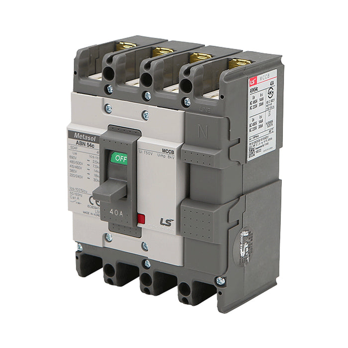 Cầu dao tự động MCCB 4P LS, tải danh định từ 15A ~ 1600A, dòng cắt từ 18kA ~ 75kA