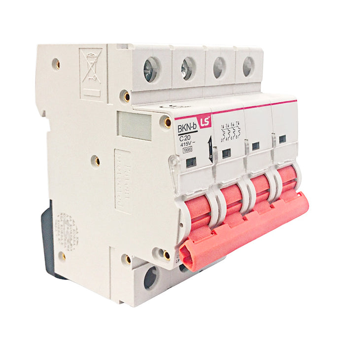 Cầu dao tự động loại tép MCB LS, tải danh định từ 6A ~  125A, dòng cắt 10kA. Tiêu chuẩn quốc tế