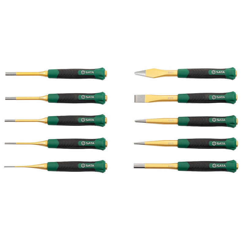 Bộ mũi đột và mũi đục kim loại 10 chi tiết SATA 09165