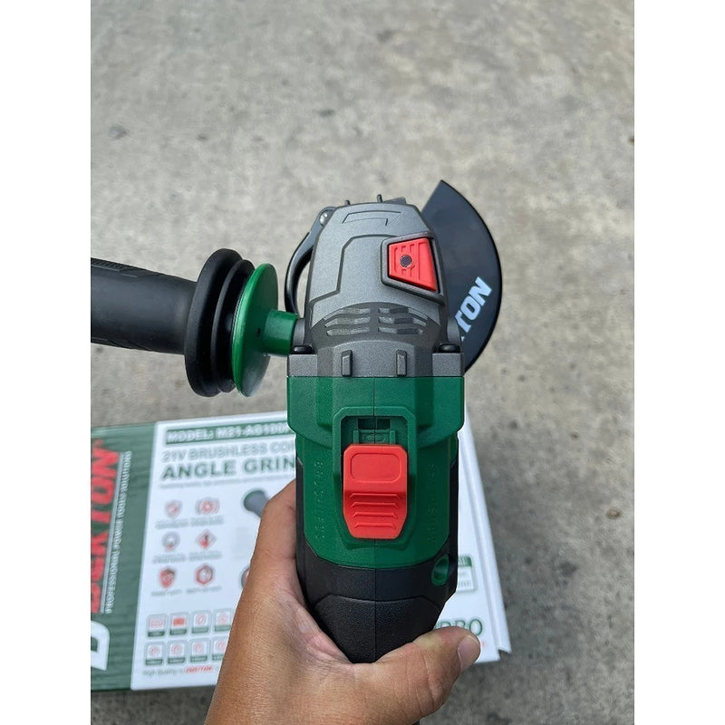 Máy mài góc Dekton M21-AG100PROMAX dùng pin 21V, đường kính lưỡi 100mm