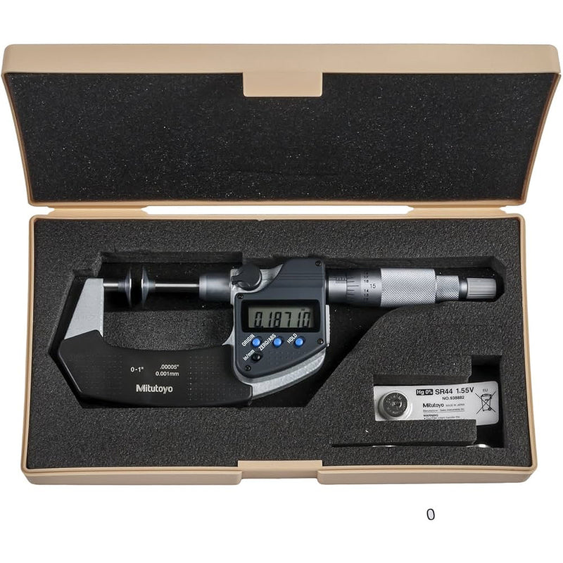 Panme điện tử Mitutoyo Series 369 - Disc Micrometers, Non-Rotating Spindle. Hàm kẹp đĩa, trục đo không xoay. Có cổng SPC xuất dữ liệu