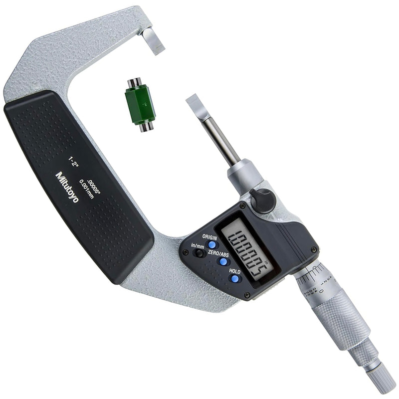 Panme điện tử Mitutoyo Series 422 - Blade Micrometers, None rotating, Dòng tiêu chuẩn, Hàm đo dẹp, trục đo không xoay