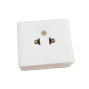 Ổ cắm nổi SOPOKA E17 1 cổng chịu nhiệt 10A, tiếp điểm đồng bền bỉ, lắp đặt tiện dụng