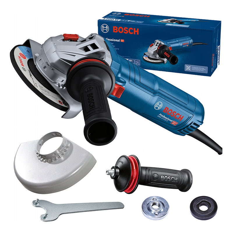 Máy mài góc Bosch GWS 12-125 S công suất 1200W, đường kính lưỡi 125mm công tắc trượt mã số 06013A60K0