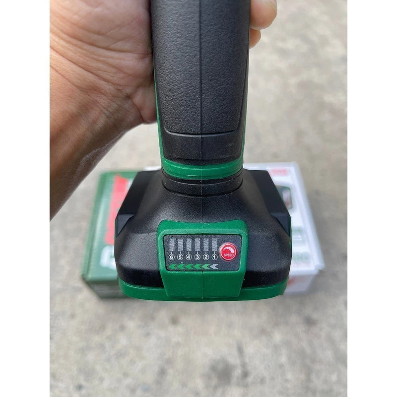 Máy mài góc Dekton M21-AG100PROMAX dùng pin 21V, đường kính lưỡi 100mm