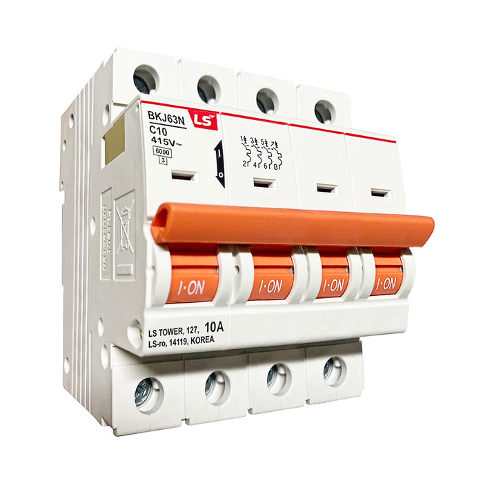 Cầu dao tự động loại tép MCB LS BKJ63N, tải danh định từ 6A ~  32A, dòng cắt 6kA