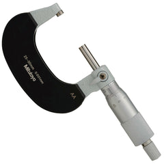 Hệ Metric / 25 - 50 mm / Mã 102-312　Dãy đo 25 - 50 mm　Sai số ±2 µm　Ratchet stop + Vạch chia phụ