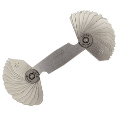 Hệ Inch / 186-101　30 Lá　Chính xác ±0.002 in　Dãy đo 1/32 - 1/4 in　180° arc