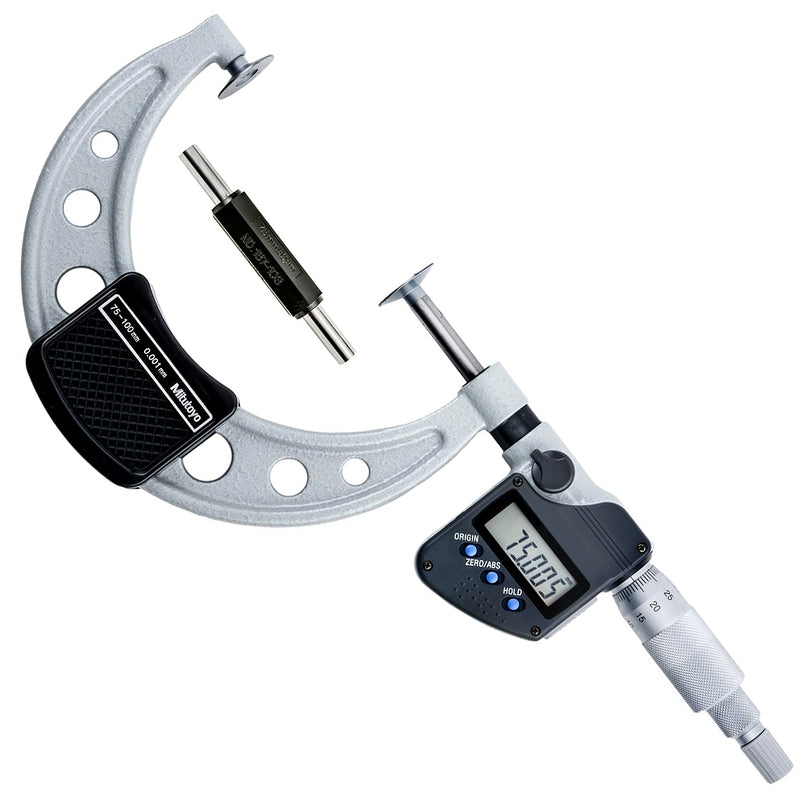 Panme điện tử Mitutoyo Series 369 - Disc Micrometers, Non-Rotating Spindle. Hàm kẹp đĩa, trục đo không xoay. Có cổng SPC xuất dữ liệu