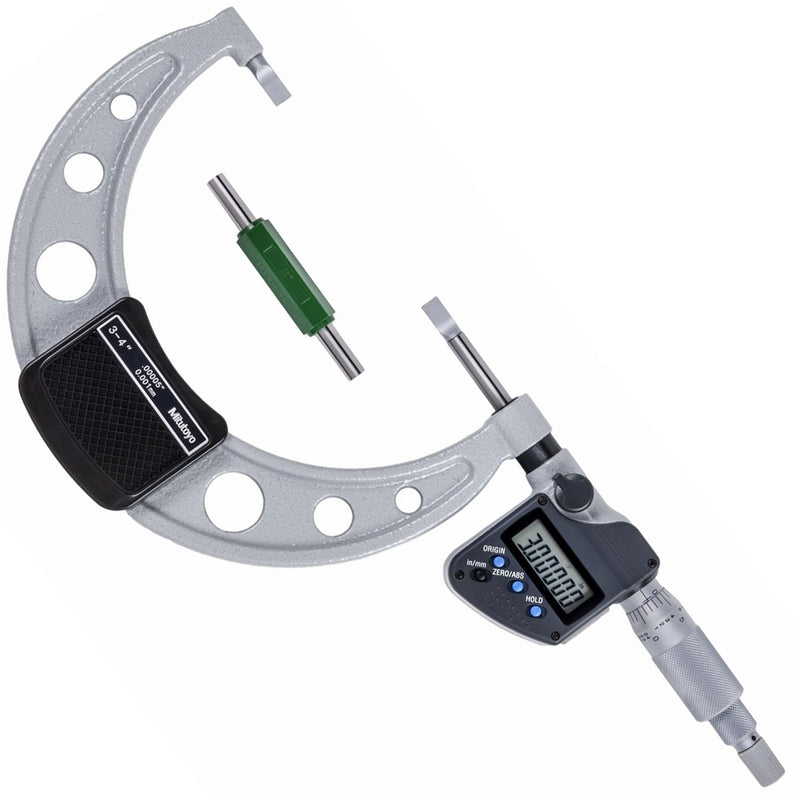 Panme điện tử Mitutoyo Series 422 - Blade Micrometers, None rotating, Dòng tiêu chuẩn, Hàm đo dẹp, trục đo không xoay