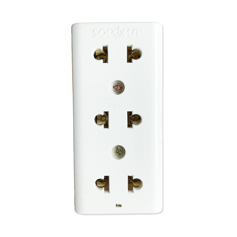 Ổ cắm nổi 3 cổng, Tải 10A SOPOKA E14