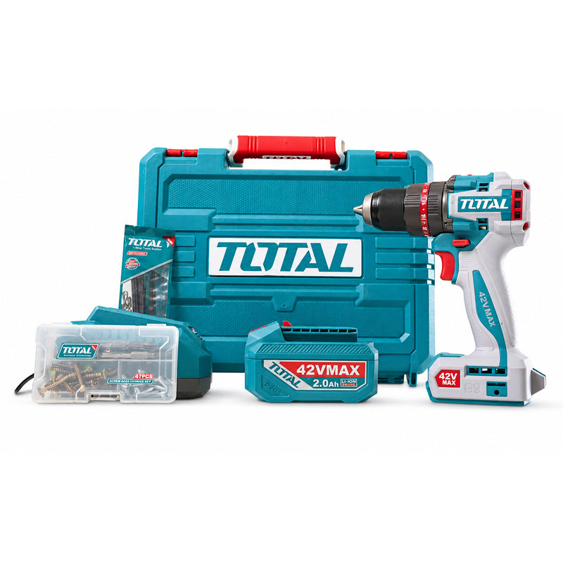Máy khoan búa Total TIDLI426981 dùng Pin 42V, đầu kẹp 13mm