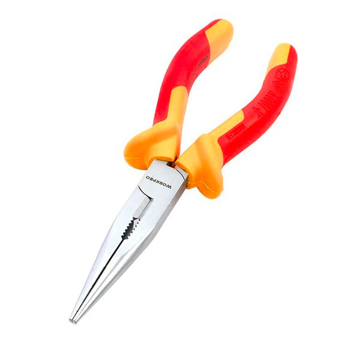 Kìm nhọn cách điện 1000V chuẩn VDE, thép CR-V Workpro