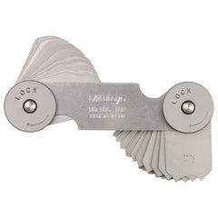 Hệ Inch / 186-102　32 Lá　Chính xác ±0.002 in　Dãy đo 17/64 - 1/2 in　180° arc