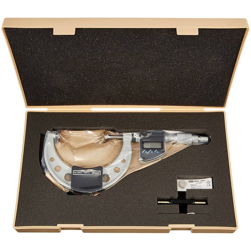 Panme điện tử Mitutoyo Series 369 - Disc Micrometers, Non-Rotating Spindle. Hàm kẹp đĩa, trục đo không xoay. Có cổng SPC xuất dữ liệu