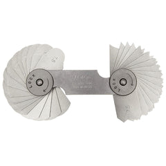 Hệ Metric / 186-106　32 Lá　Chính xác ±0.04 mm　Dãy đo 7.5 - 15 mm　180° arc
