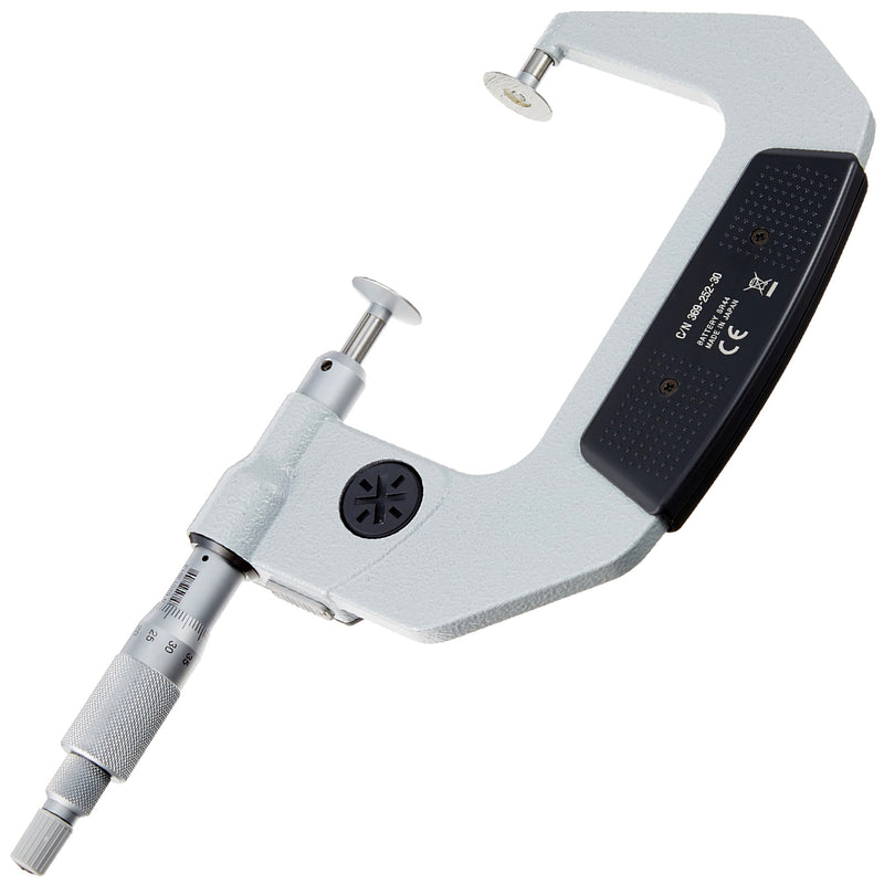 Panme điện tử Mitutoyo Series 369 - Disc Micrometers, Non-Rotating Spindle. Hàm kẹp đĩa, trục đo không xoay. Có cổng SPC xuất dữ liệu