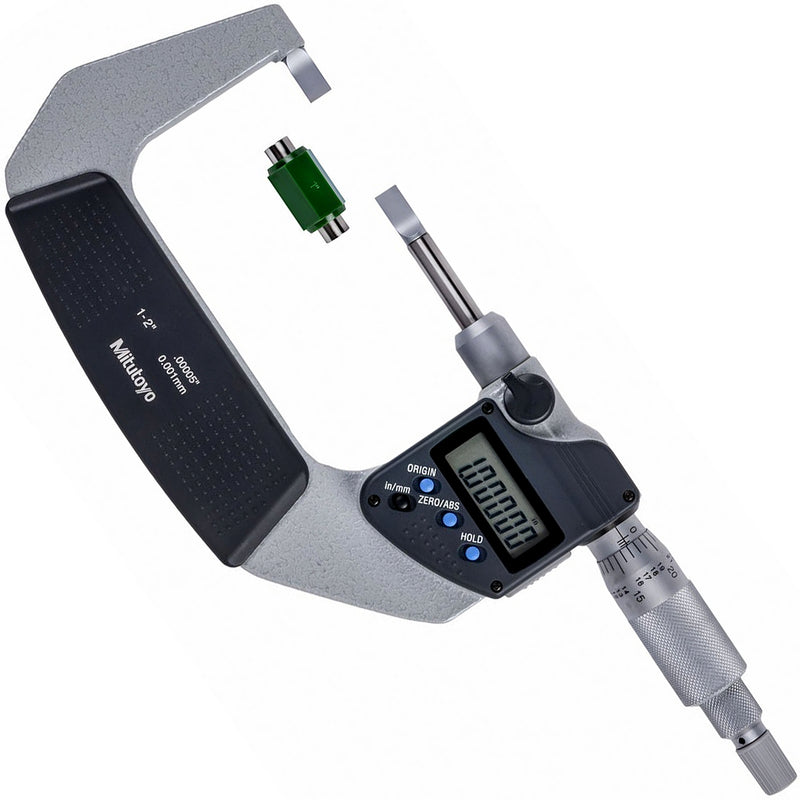 Panme điện tử Mitutoyo Series 422 - Blade Micrometers, None rotating, Dòng tiêu chuẩn, Hàm đo dẹp, trục đo không xoay