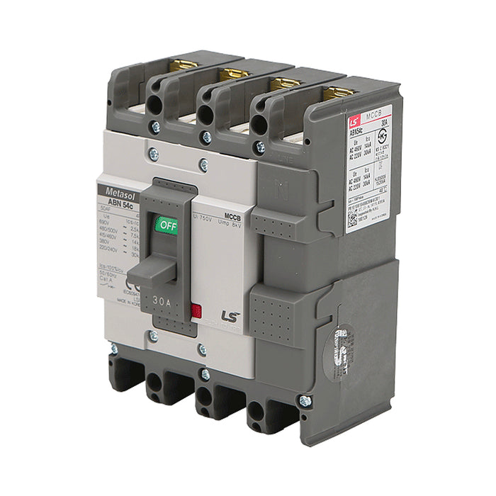 Cầu dao tự động MCCB 4P LS, tải danh định từ 15A ~ 1600A, dòng cắt từ 18kA ~ 75kA