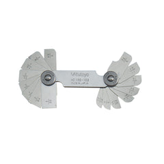 Hệ Inch / 186-103　16 Lá　Chính xác ±0.002 in　Dãy đo 1/32 - 17/64 in　90° arc