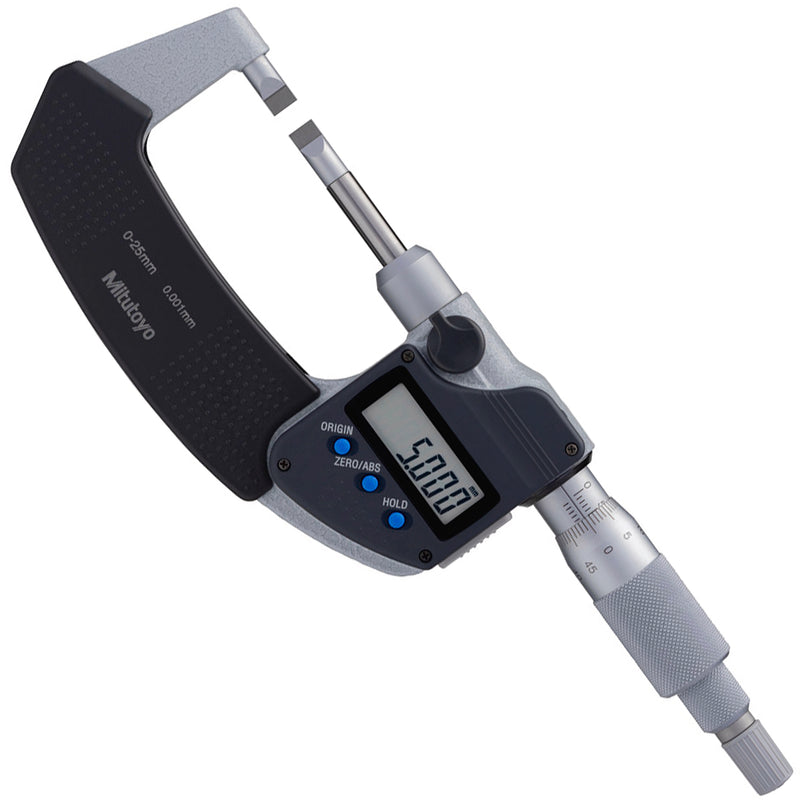 Panme điện tử Mitutoyo Series 422 - Blade Micrometers, None rotating, Dòng tiêu chuẩn, Hàm đo dẹp, trục đo không xoay