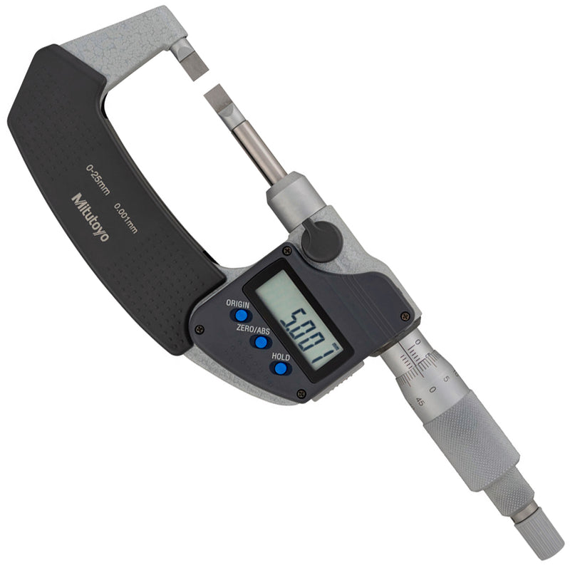 Panme điện tử Mitutoyo Series 422 - Blade Micrometers, None rotating, Dòng tiêu chuẩn, Hàm đo dẹp, trục đo không xoay