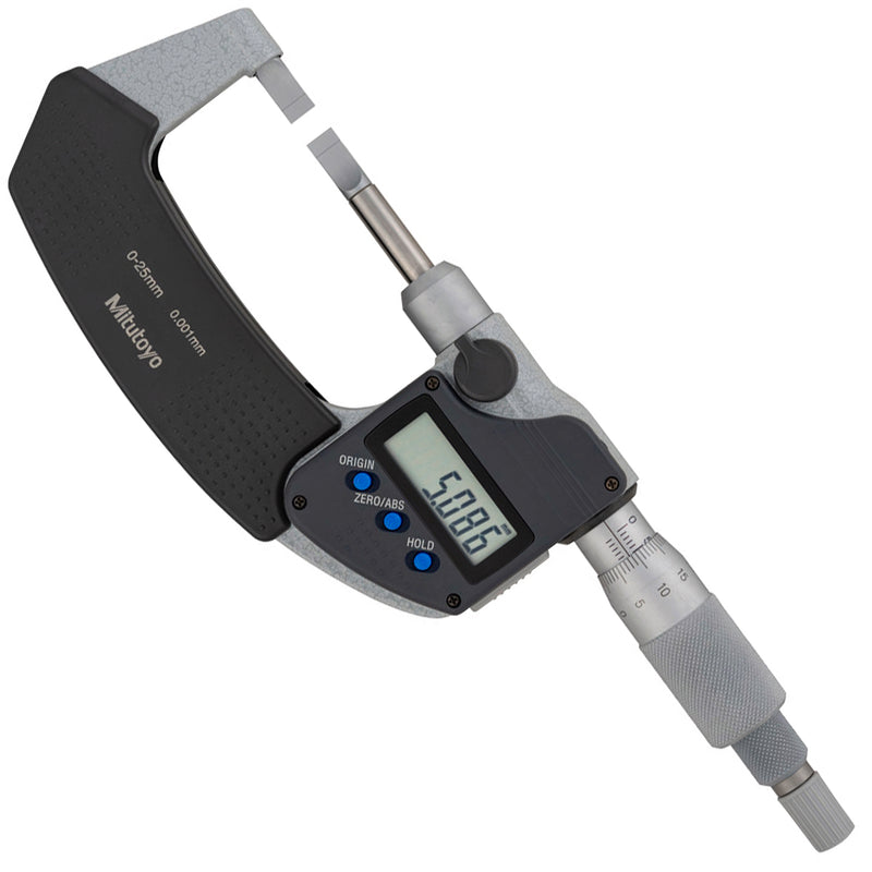 Panme điện tử Mitutoyo Series 422 - Blade Micrometers, None rotating, Dòng tiêu chuẩn, Hàm đo dẹp, trục đo không xoay