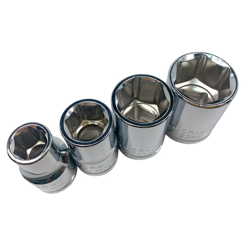 Bộ đầu tuýp và cần siết tự động cốt 1/2 inch 12 món bằng thép CR-V Workpro WP202558