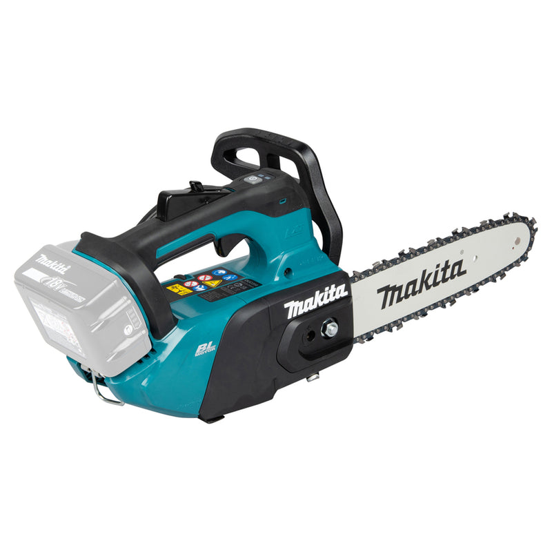 Máy cưa xích Makita DUC258 dùng Pin 18V LXT, chiều dài lam 200mm - 250mm