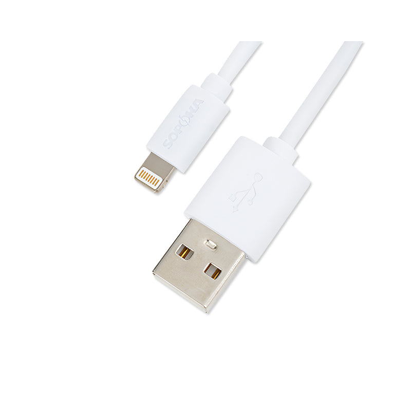 Dây cáp sạc Lightning SOPOKA DQ-02 trắng 1m cho iPhone, iPad, AirPods