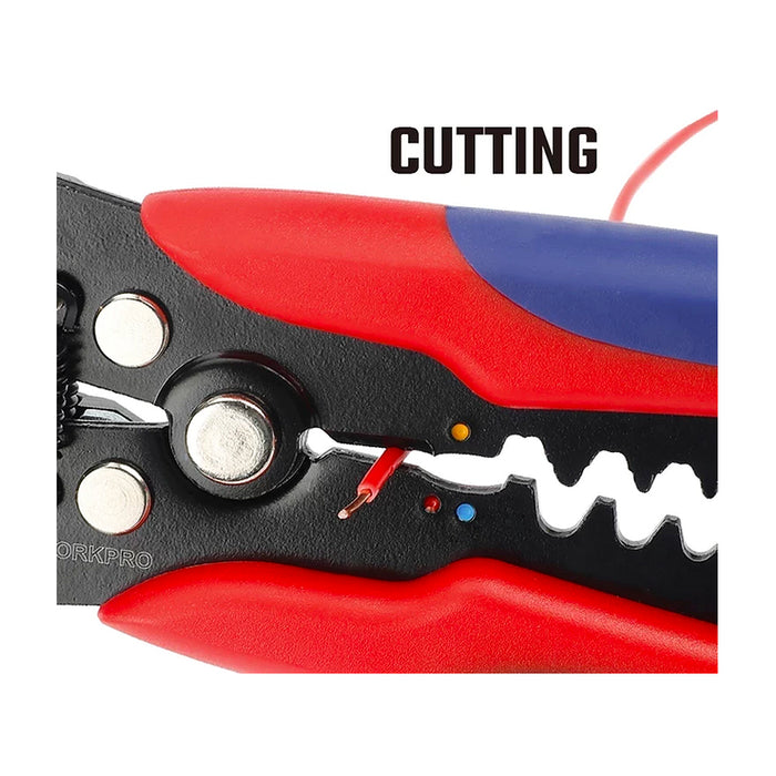 Kìm tuốt dây tự động 3 chức năng (cắt, tuốt và bấm cose) Workpro WP291007