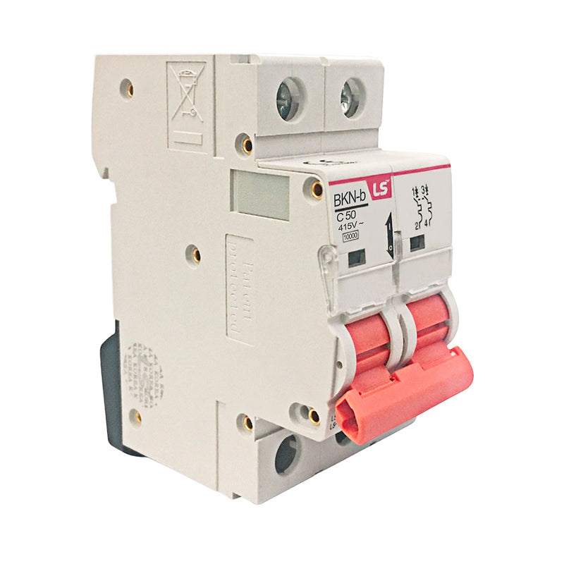 Cầu dao tự động loại tép MCB LS, tải danh định từ 6A ~  125A, dòng cắt 10kA. Tiêu chuẩn quốc tế