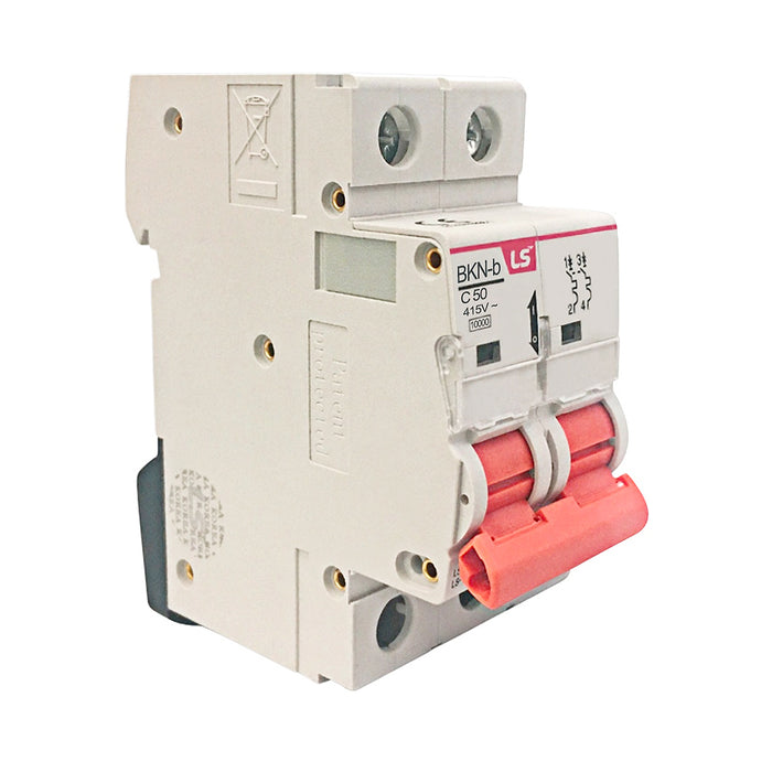 Cầu dao tự động loại tép MCB LS, tải danh định từ 6A ~  125A, dòng cắt 10kA. Tiêu chuẩn quốc tế