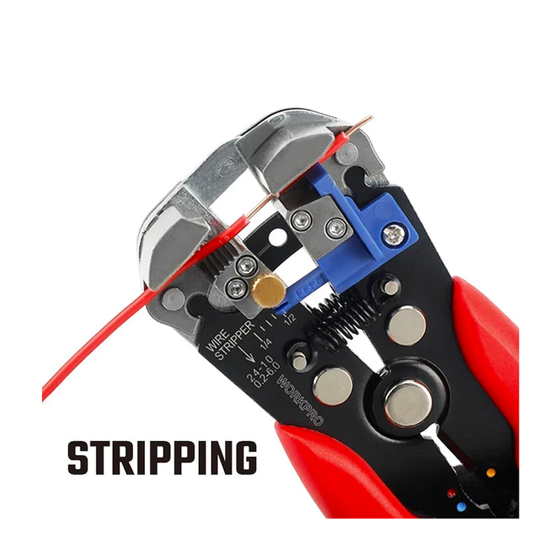 Kìm tuốt dây tự động 3 chức năng (cắt, tuốt và bấm cose) Workpro WP291007