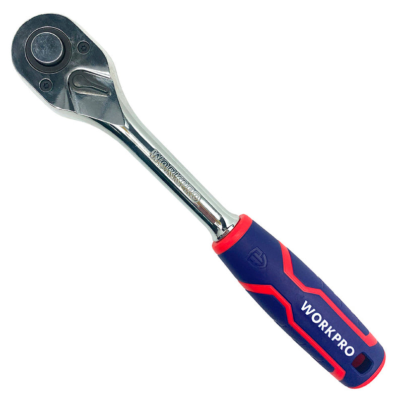 Bộ đầu tuýp và cần siết tự động cốt 1/2 inch 12 món bằng thép CR-V Workpro WP202558