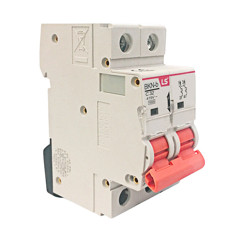 Cầu dao tự động loại tép MCB LS, tải danh định từ 6A ~  125A, dòng cắt 10kA. Tiêu chuẩn quốc tế