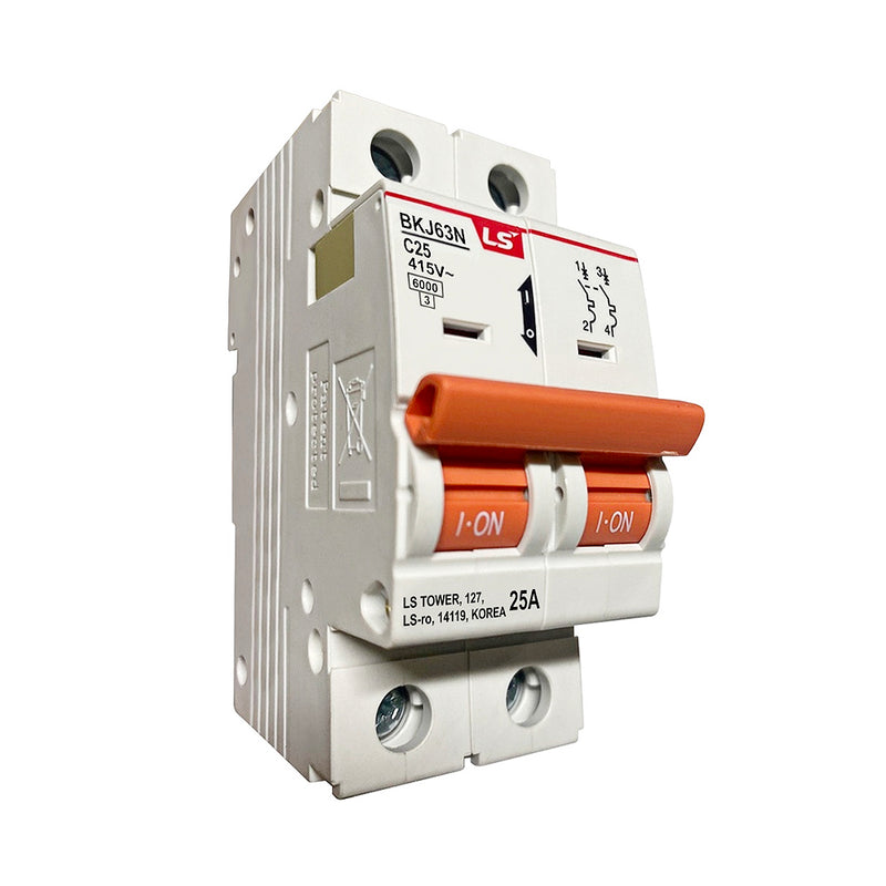 Cầu dao tự động loại tép MCB LS BKJ63N, tải danh định từ 6A ~  32A, dòng cắt 6kA