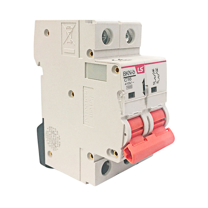 Cầu dao tự động loại tép MCB LS, tải danh định từ 6A ~  125A, dòng cắt 10kA. Tiêu chuẩn quốc tế