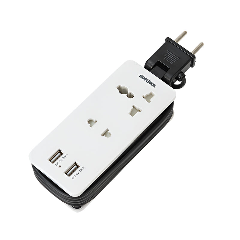 Cách cuộn gọn dây dẫn 1.5m vào thân bộ chia nguồn thông minh SOPOKA Q2U