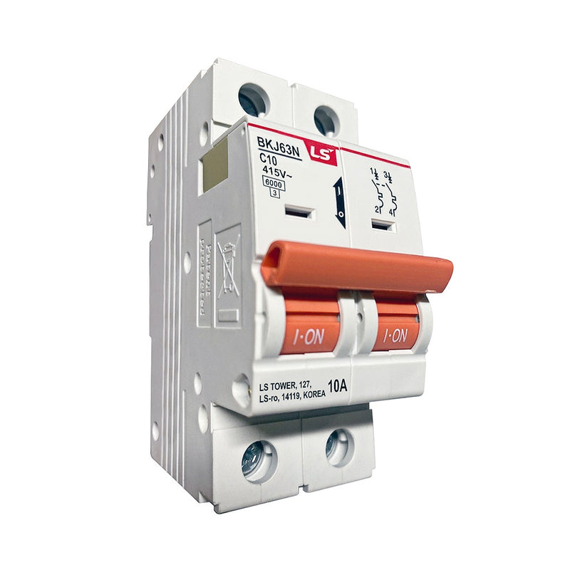 Cầu dao tự động loại tép MCB LS BKJ63N, tải danh định từ 6A ~  32A, dòng cắt 6kA