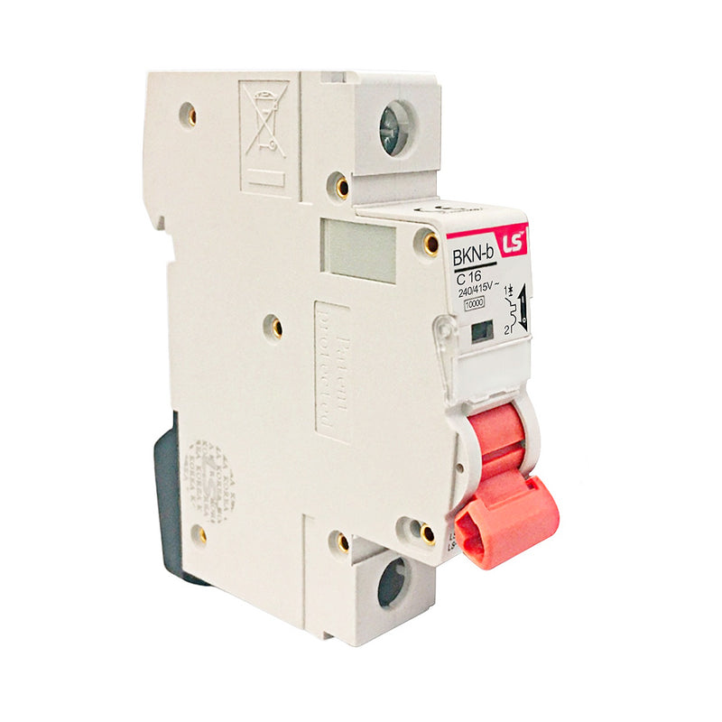 Cầu dao tự động loại tép MCB LS, tải danh định từ 6A ~  125A, dòng cắt 10kA. Tiêu chuẩn quốc tế