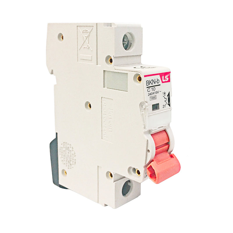 Cầu dao tự động loại tép MCB LS, tải danh định từ 6A ~  125A, dòng cắt 10kA. Tiêu chuẩn quốc tế