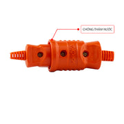 Phích cắm điện SOPOKA N3000W 3000W chống nước, phích đực và cái lõi sứ chịu nhiệt, chân đồng đúc cho dây nối dài.
