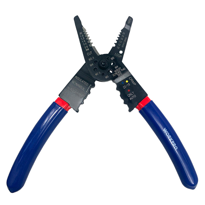Kìm tuốt dây đa năng mũi dài 200mm Workpro WP291003