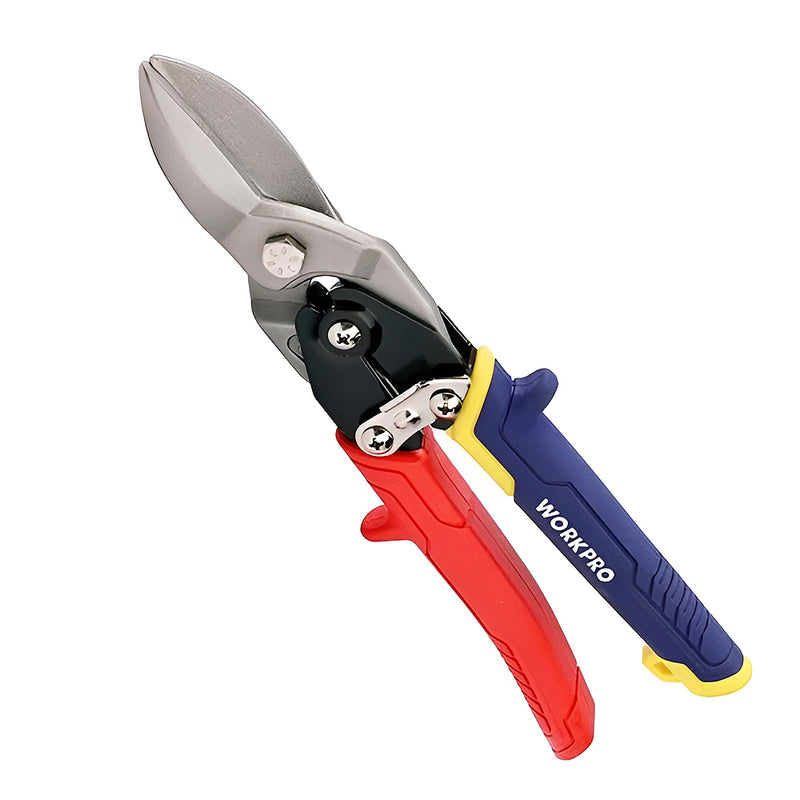 Kéo cắt tôn bằng thép CR-MO cao cấp (Aviation tin snip), thiết kế tiết kiệm lực bóp Workpro