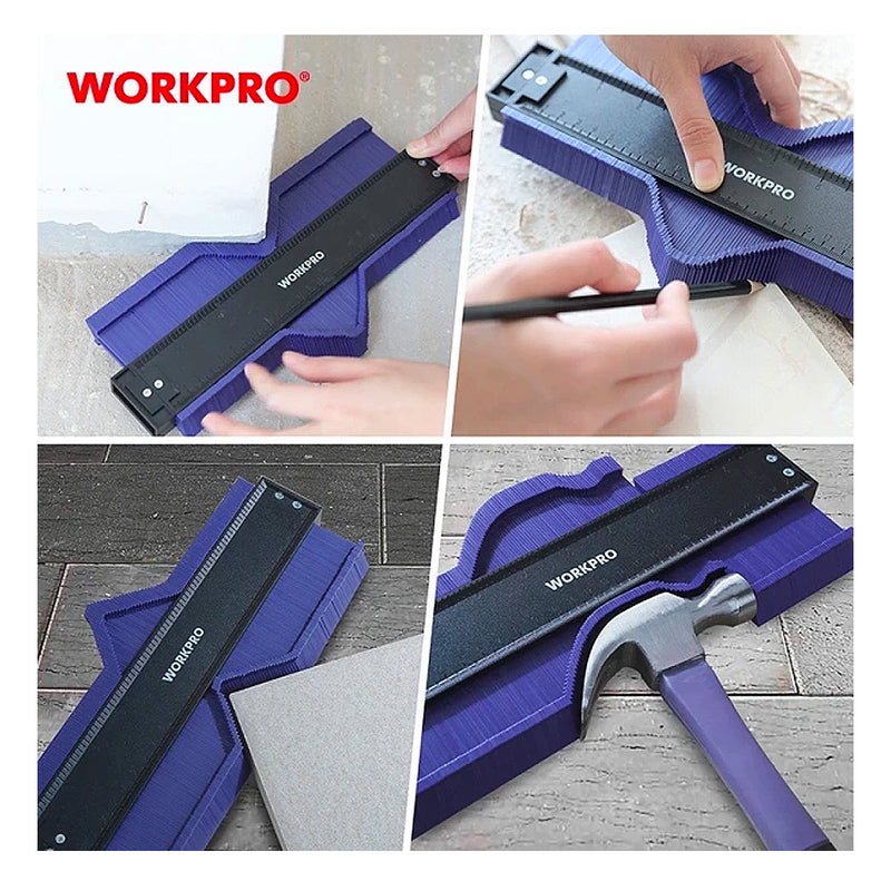 Thước đo kết hợp lược lấy mẫu vật thể 250mm (10 inches) Workpro WP269001