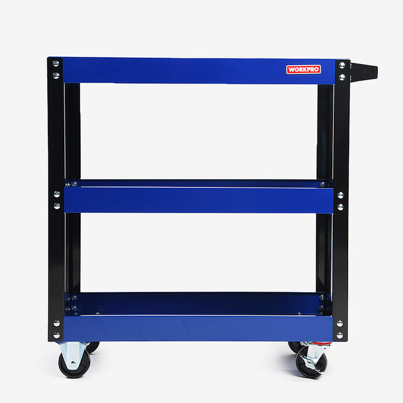 Tủ đồ nghề bằng sắt 3 tầng có bánh xe đựng dụng cụ Workpro WP285001, kích thước 755x705x355mm
