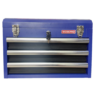 Hộp công cụ 3 ngăn, bẳng sắt, kích thước 51x26.5x35cm Workpro WP282006